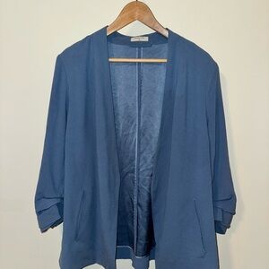 Aritzia Slate Blue Open Cardigan